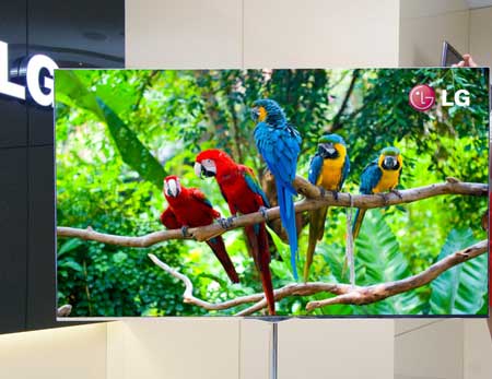 LG dünyanın en büyük OLED televizyonunu sunar