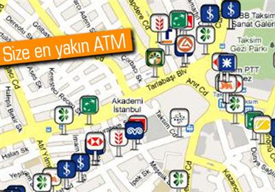 ‘En Yakın ATM’ cebinize gelsin