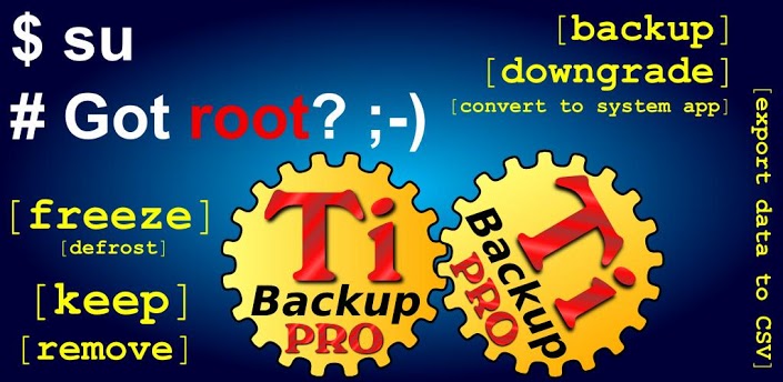 Titanium Backup PRO Key indir Android